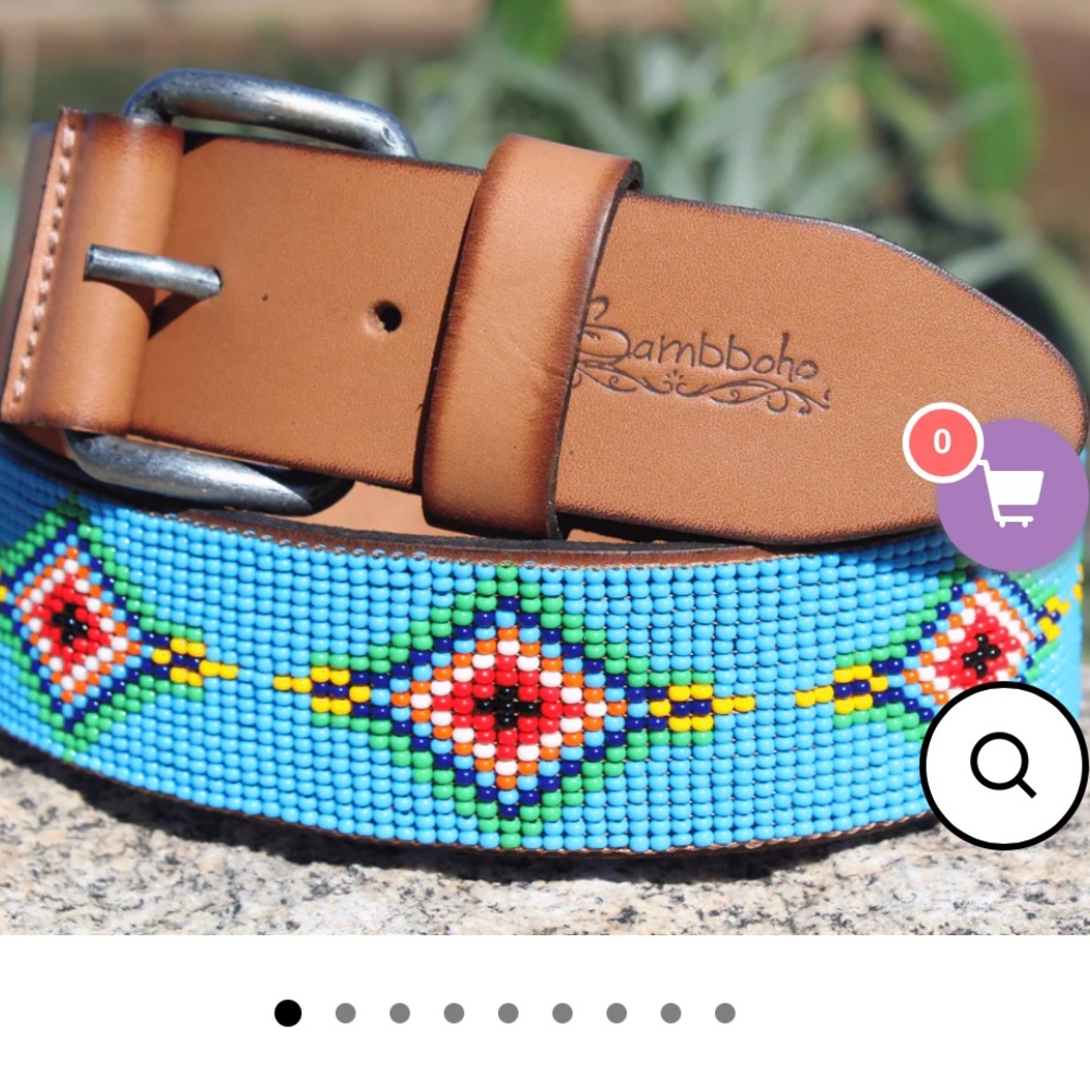 Sambboho beaded belt NWOT